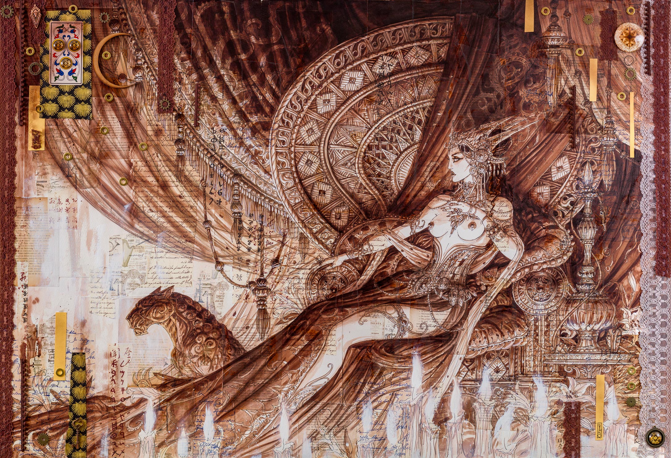 Olivier Ledroit, Eric Vanel - Les fleurs du mal | Exhibition | HUBERTY