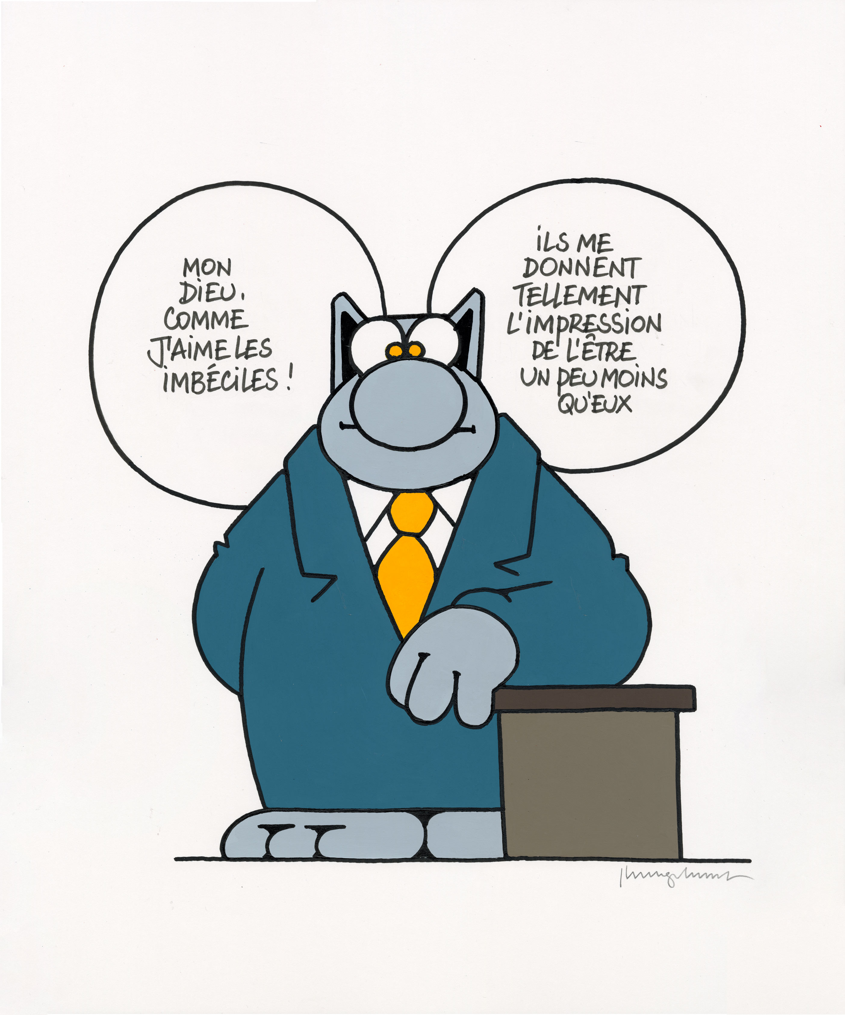 Store Philippe Geluck Comme j aime les imbéciles HUBERTY BREYNE